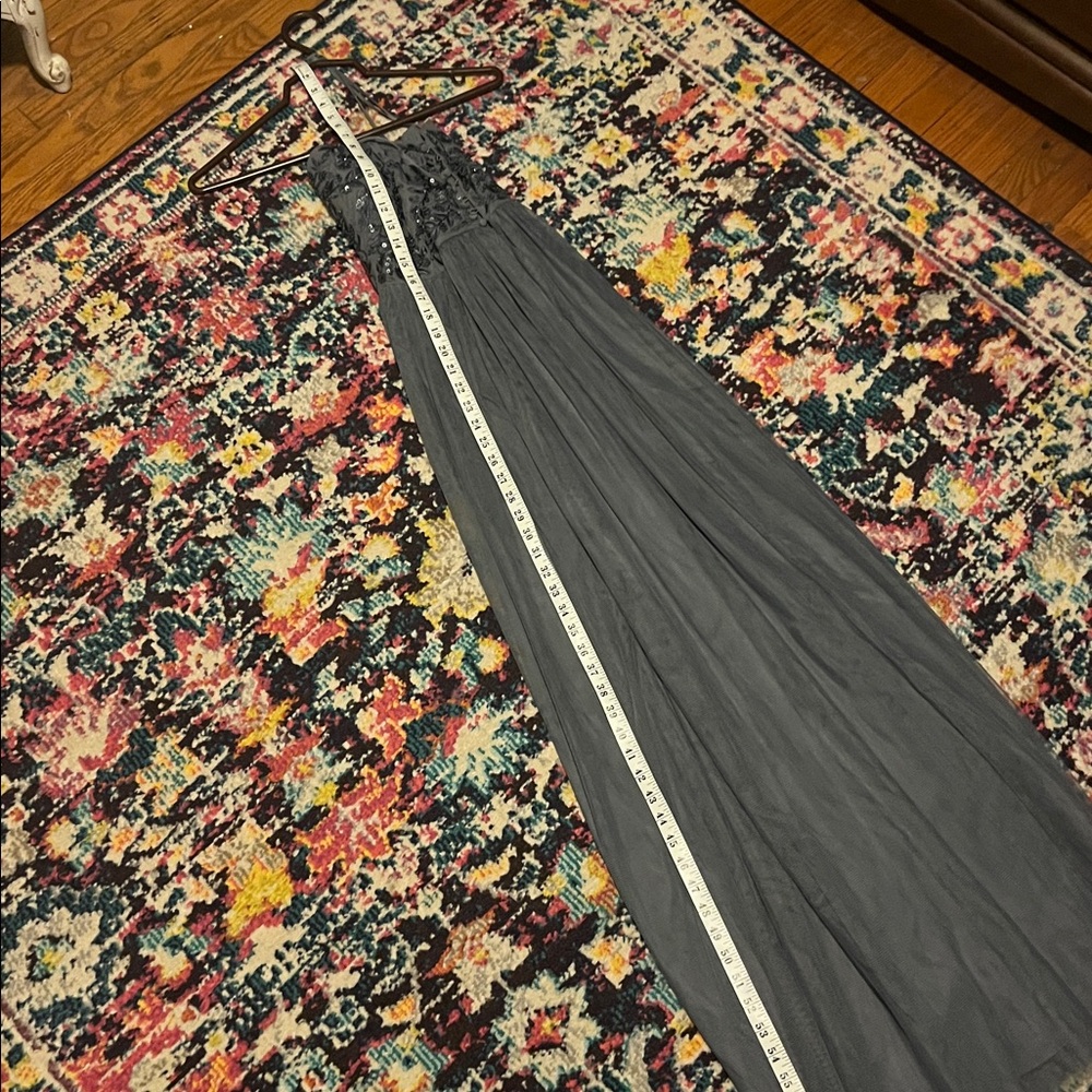BHLDN Gray Lace & Tulle Maxi Dress - Picture 7 of 7